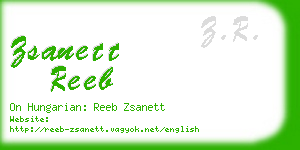 zsanett reeb business card